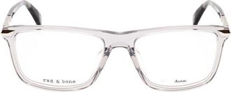 Rag & Bone Mens Grey Rectangular Eyeglass Frames RNB7047