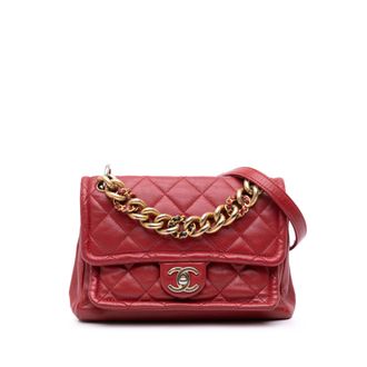 Chanel Chanel Gequilted Lamsleren Schoudertas