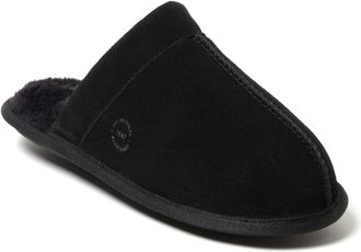 Dearfoams Mens Kirk Genuine Suede Scuff House Slipper