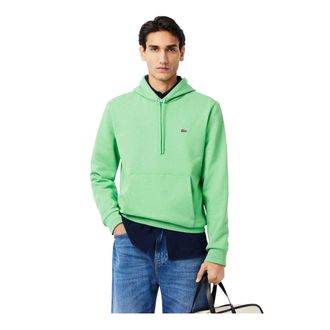 Lacoste Heren Organic Katoenen Pullover Hoodie (Groen)