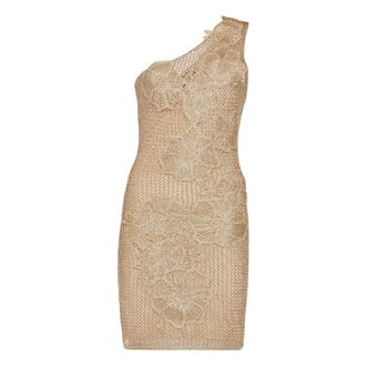 Simona Corsellini Party Dresses, female, Beige, Size: XS abiti Poliestere