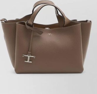 Tod's t small leather tote bag structured