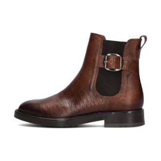 Notre-V Schoenen, Dames, Bruin, 40 EU, Leer, Stijlvolle Cognac Chelsea Boots