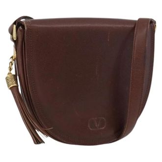 Valentino Pre-owned Vintage Schoudertas - Dames - Pre-owned - Bruin - Maat: ONE Size Leer