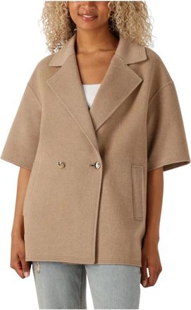 Ibana Jassen, Dames, Bruin, M, Elegante Camel Blazer voor Vrouwen