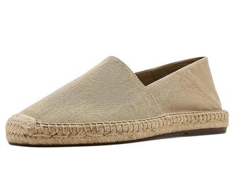Polo Ralph Lauren Cevio Washed Canvas Espadrilles Mens Sandals Coastal Beige : 11.5 D - Medium, Cotton