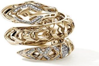 John Hardy Naga Ring in 14K Gold & Diamonds at Nordstrom, Size 7