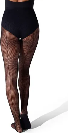 Capezio Professional Fishnet Tight w/ Seams in Black at Nordstrom, Size Small/medium