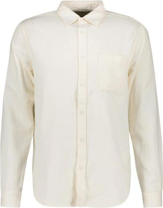 Closed Oxford Shirt - Heren - Casual Overhemden - Wit - M - Katoen - Overhemden