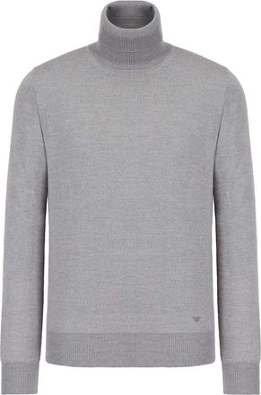 Emporio Armani Heren-sweatshirt van scheerwol (Grijs)