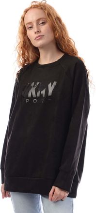 DKNY Dames/Dames Scuba Sueded Sweatshirt (Zwart)