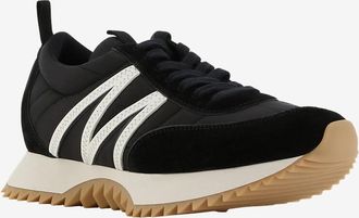 Moncler Niedrige Sneakers aus Wildleder und Nylon Pacey