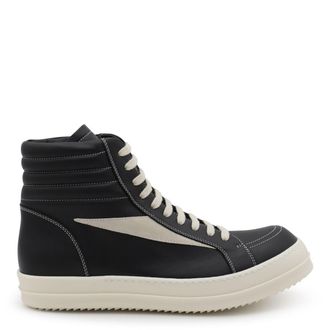 Rick Owens Black And White Sneakers