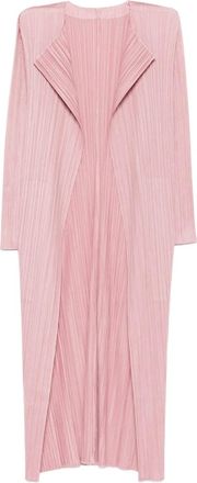 Pleats Please Issey Miyake plissé kimono - women - Polyester - 2 - Pink