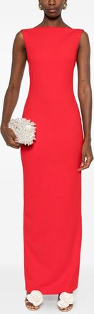 Solace London Womens Imogen Long Dress - Red - Size EU 36 (Womens)