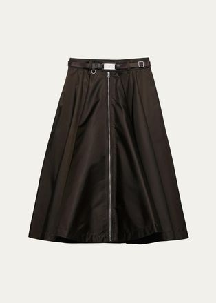 Prada Belted A-Line Skirt