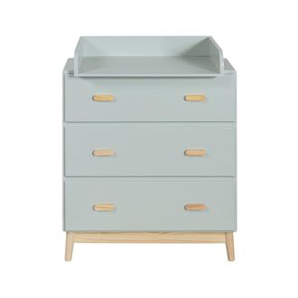 Mobili Rebecca C&oacute;moda con cambiador y 3 cajones de mdf verde