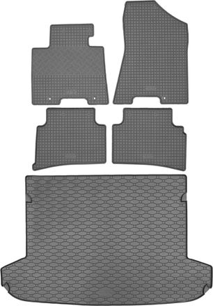 OEM Juego De Alfombrillas De Goma Para Coche Y Maletero Para Hyundai Tucson Ii Suv (07.2015-09.2020)