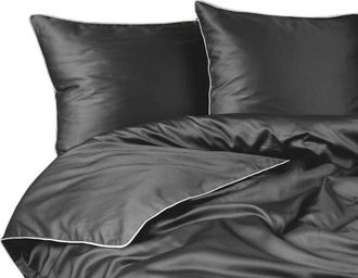 OEM Juego De Cama De Algod&oacute;n Puro 160x200 Gris Premium