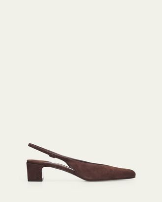 Jimmy Choo London 45mm Eyla Suede Slingback Pumps