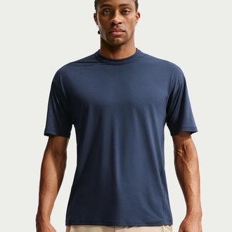 Nike Mens 24.7 ImpossiblySoft Light Dri-FIT Short-Sleeve T-Shirt in Blue | IQ8273-410
