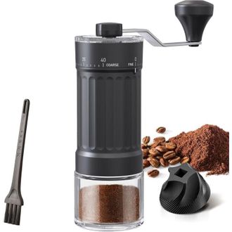OEM Molinillo De Caf&eacute; Manual Ajustable Para Exteriores Con Mecanismo C&oacute;nico Cer&aacute;mico De Alta Precisi&oacute;n, 40 Niveles De Ajuste, Apto Para Espresso, Vertido 