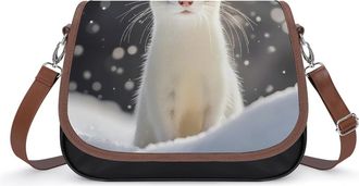Generic Cute Weasel Hunting Crossbody Bags for Women Shoulder Messenger Bag Purse Handbags
