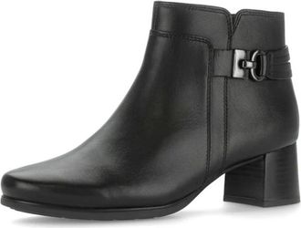 Gabor Heeled Ankle Boot - Dames - Schoenen - Zwart - Maat: 38 1/2 EU Leer