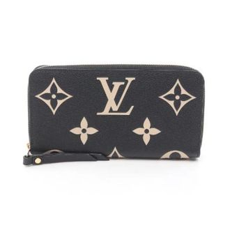 Louis Vuitton Pre-owned Clutches, female, Black, Size: ONE SIZE Pre-owned Zippy Wallet Monogram Empreinte Long Wallet