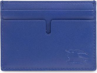 Burberry EKD Kaarthouder - Heren - Portefeuilles - Blauw - ONE Size - Leer - Accessoires