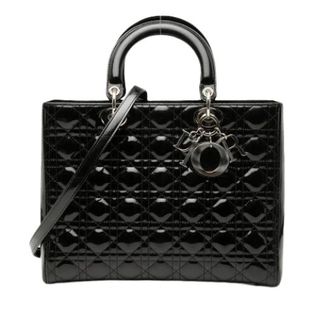 Dior Pre-owned Handbags, female, Black, Size: ONE SIZE Pre-owned Leather Handbag