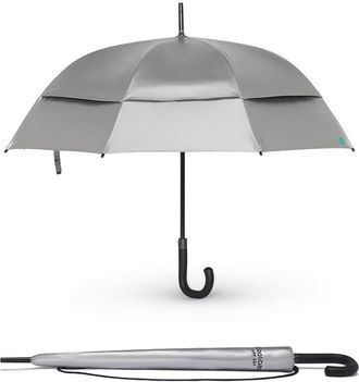 Coolibar 48 Inch Calotta Fashion Umbrella - UPF 50+ Sun Protection - Morada in Silver at Nordstrom
