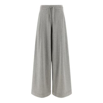 Dries Van Noten Hadium Gauze Cotton Trousers - female - Dries Van Noten - Sweatpants - Gray - XS - Trousers