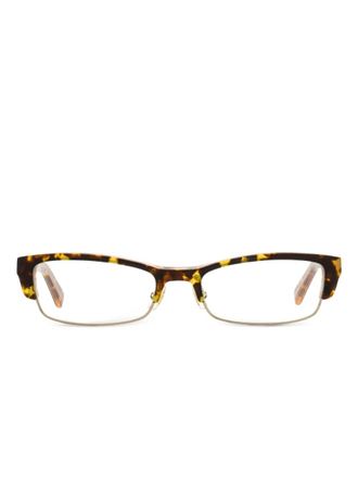 Kate Spade New York Joetta glasses - women - stainless steel/Acetate - One Size - Brown