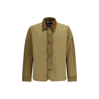 Barbour Beige Cotton Mens Coat