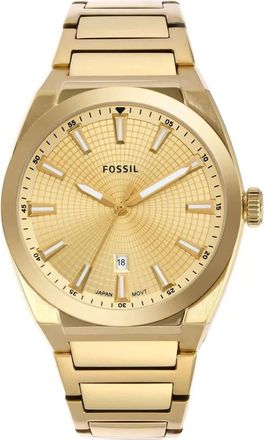 Fossil Mens Everett Gold Dial Watch
