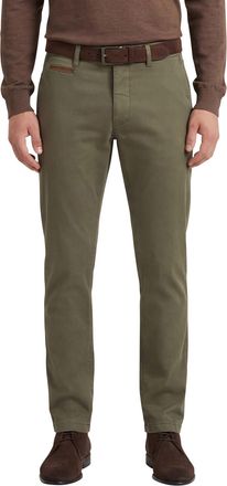 Gardeur katoenen broek Gardeur Benny groen effen