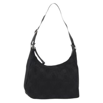 Ferragamo Pre-owned Leren Schoudertas - Dames - Pre-owned - Zwart - Maat: ONE Size Leer
