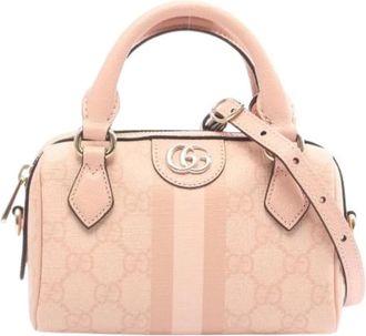 Gucci Pre-owned Mini Handtas - Dames - Vintage Mini Tas - Roze - ONE Size - Leer - Vintage