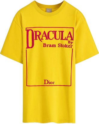 Dior T-SHIRT WITH BOOK COVER EMBROIDERY - Christian Dior - Man