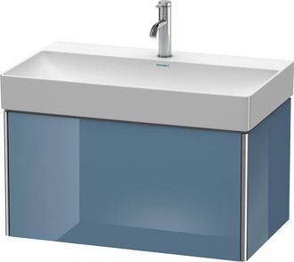 Duravit Duravit Xsquare Unidad De Tocador De Pared 78.4x46.0 Cm,1 Extra&iacute;ble, Para Lavabo Durasquare 235380, Color (frente/cuerpo): Laca De Alto Brillo Stone B