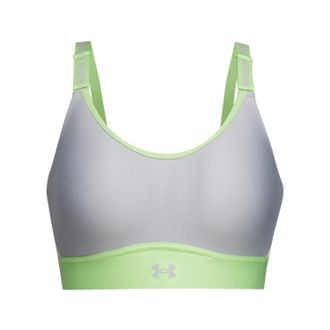Under Armour Infinity-sportbeha voor dames, medium ondersteuning (Kalk)