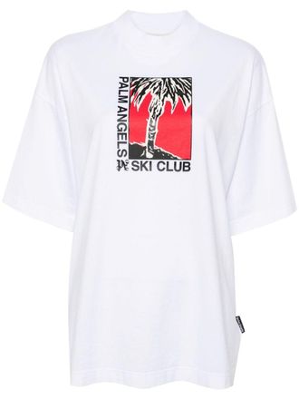 Palm Angels Palm Ski Club cotton T-shirt - White