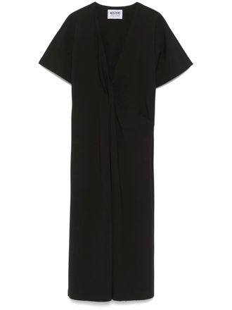 Moschino Abito midi con arricciatura - Nero
