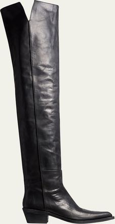 Khaite Clive Calfskin Over-The-Knee Boots