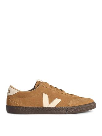 Veja Volley Beige Suede Sneakers