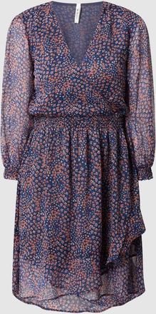 Pepe Jeans London Kleid aus Chiffon Modell Marina in Dunkelblau, Gr&ouml;&szlig;e XS