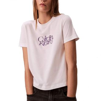Calvin Klein Mujer, Camisetas, Blanco, Talla: M