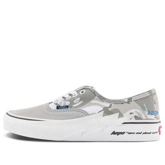 Vans X Aape Authentic Bolt Sneakers Grey Blue VN000BWCY31