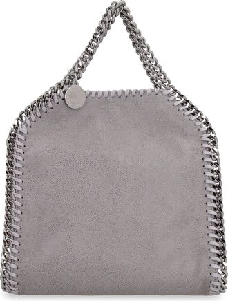 Stella McCartney Womens Mini Tote Bag Falabella Light Grey Polyester